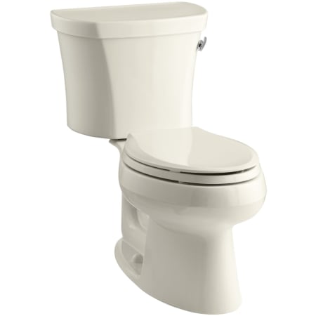 Kohler Wellworth 1.28 GPF Two-Piece Elongated Toilet with 14" Rough In and Right-Hand Trip Lever - Seat Not Included Almond