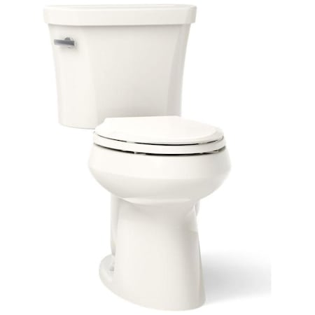 Kohler 1.28 GPF Two-Piece Comfort Height Elongated Toilet with 14" Rough In from the Highline Collection - Less Seat Biscuit