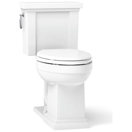 Kohler Tresham 1.28 GPF Two-Piece Elongated Comfort Height Toilet with AquaPiston Technology - Seat Not Included White