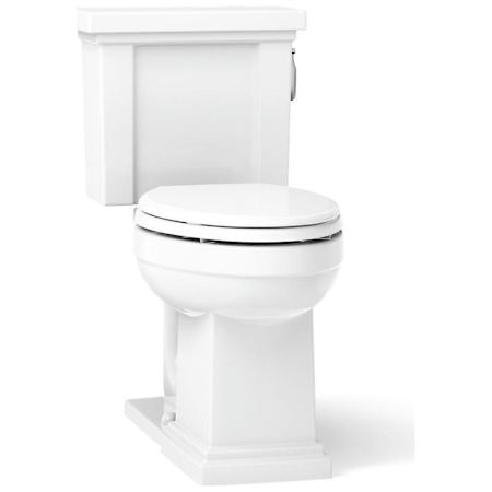 Kohler Tresham 1.28 GPF Elongated Chair Height Toilet with Right Hand Lever - Less Seat White