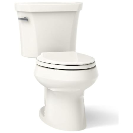 Kohler 1.6 GPF Two-Piece Elongated Toilet with 12" Rough In from the Wellworth Collection Biscuit