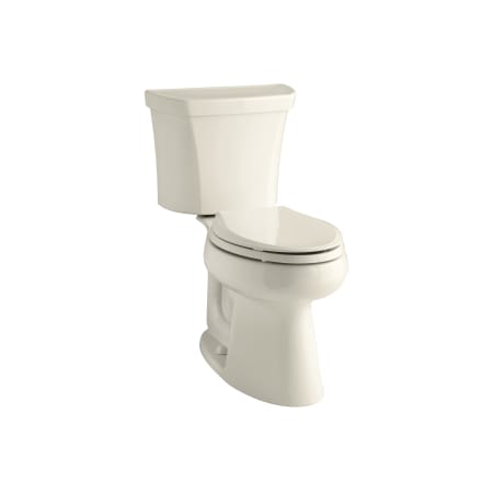 Kohler 1.6 GPF Comfort Height Elongated Two-Piece Toilet with 12" Rough In and Right Hand Trip Lever from the Highline Collection Almond