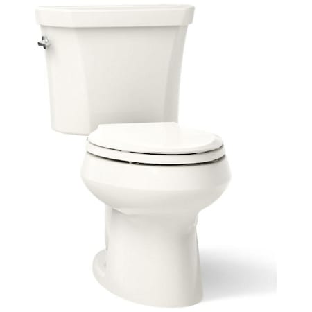 Kohler Wellworth Dual Flush Two-Piece Elongated Toilet - Less Seat Biscuit