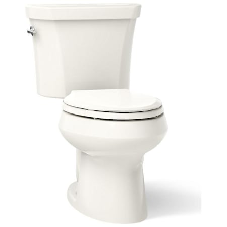 Kohler Wellworth Dual Flush Two-Piece Elongated Toilet - Less Seat Biscuit