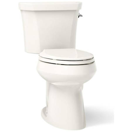 Kohler Highline 1.1/1.6 GPF Dual Flush Floor Mounted Elongated Toilet - Less Seat Biscuit
