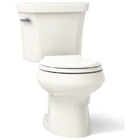 Kohler 1.28 GPF Two-Piece Round Toilet with 12" Rough In from the Wellworth Collection Biscuit