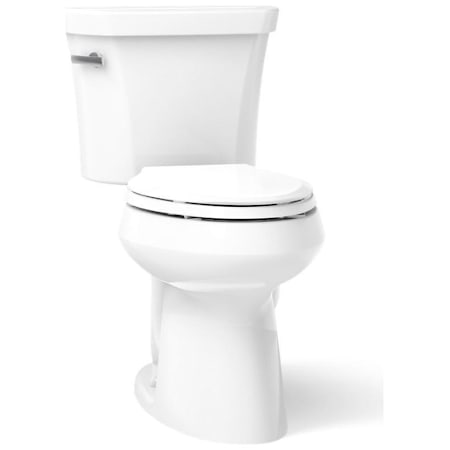 Kohler Highline 1.28 GPF Two-Piece Comfort Height Elongated Toilet - Less Seat White