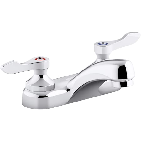 Kohler Triton Bowe 1.0 GPM Deck Mounted Bathroom Faucet with Lever Handles and Laminar Flow Polished Chrome