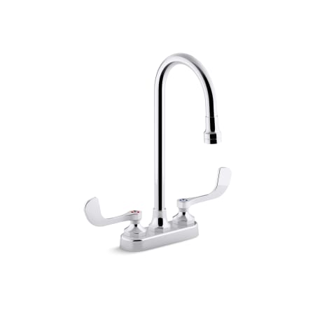 Kohler Triton 1.0 Centerset Bathroom Faucet with Double Wristblade Handles - Less Drain Assembly Polished Chrome