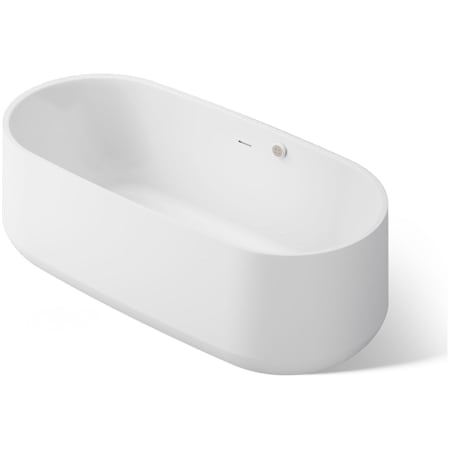 Kohler Ceric 65" Freestanding Heated BubbleMassage Air Bath White