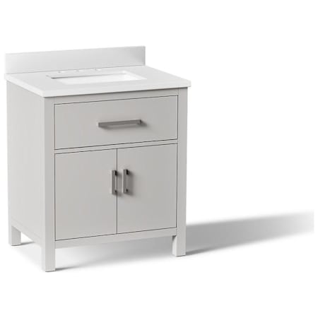 Kohler Kresla 31" Free Standing Single Basin Vanity Set with Cabinet and Quartz Vanity Top Atmos Grey