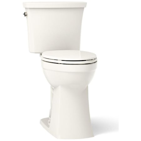Kohler Kelston 1.28 GPF Two Piece Elongated Comfort Height Toilet with Left Hand Lever, CleanCoat Surface, Revolution 360 Flush, and AquaPiston Canister Biscuit