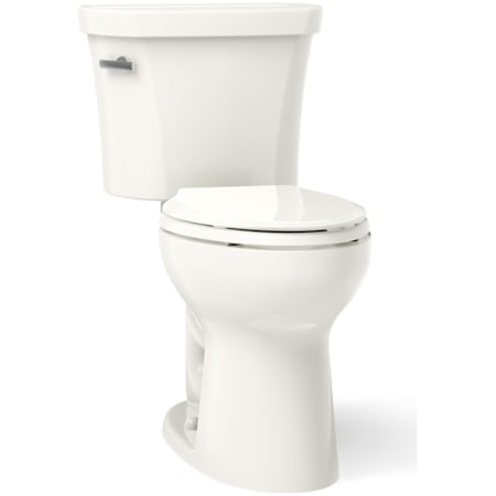 Kohler Highline 1.28 GPF Two Piece Elongated Toilet with Left Hand Lever and AquaPiston Technology Biscuit