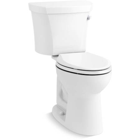 Kohler Highline 1.28 GPF Two Piece Elongated Toilet with Right Hand Lever and AquaPiston Technology White