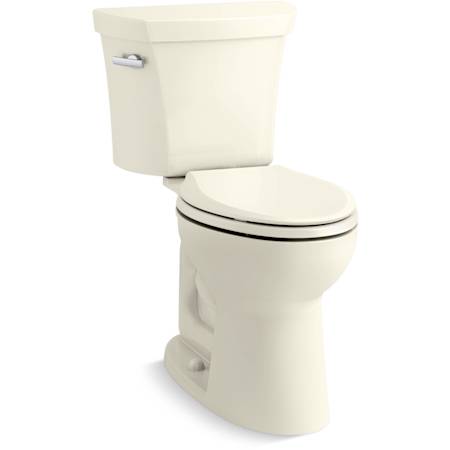 Kohler Highline 1.6 GPF Two Piece Elongated Toilet with Left Hand Lever Biscuit