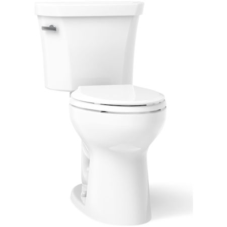 Kohler Highline 1.28 GPF Two Piece Elongated Toilet with Left Hand Lever White