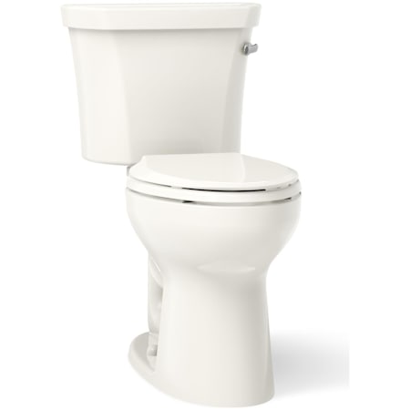 Kohler Highline 1.28 GPF Two Piece Elongated Toilet with Right Hand Lever Biscuit