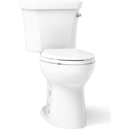 Kohler Highline 1.28 GPF Two Piece Elongated Toilet with Right Hand Lever and Insuliner Technology White