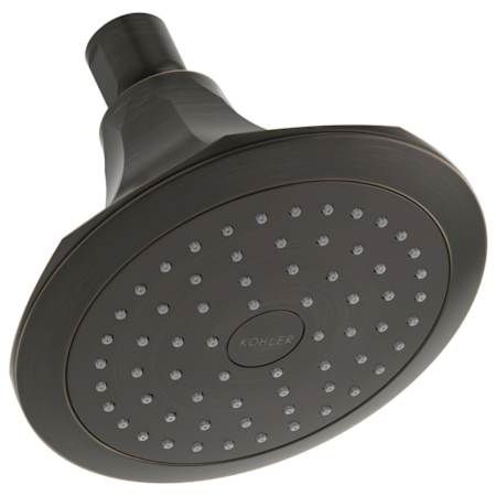 Kohler Memoirs 1.75 GPM Single Function Shower Head with MasterClean Sprayface and Katalyst Air-Induction Technology Oil Rubbed Bronze (2BZ)