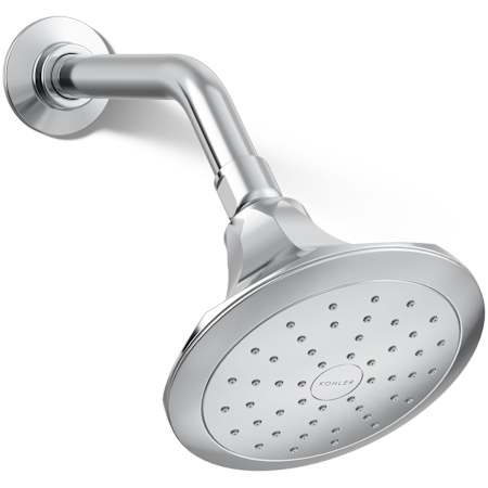 Kohler Memoirs 1.75 GPM Single Function Shower Head with MasterClean Sprayface and Katalyst Air-Induction Technology Polished Chrome