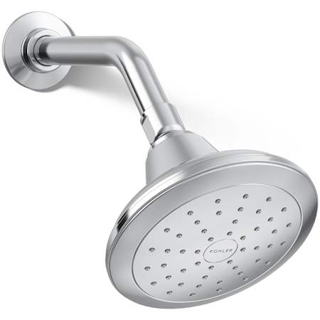 Kohler Pinstripe 1.75 GPM Single Function Shower Head with MasterClean Sprayface and Katalyst Air-Induction Technology Polished Chrome