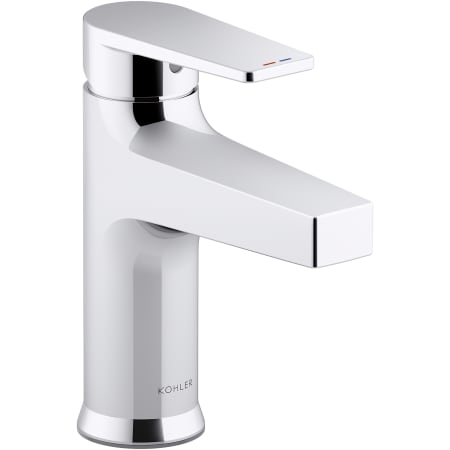 Kohler Taut 0.5 GPM Single Hole Bathroom Faucet with Grid Drain Assembly Polished Chrome