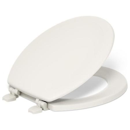 Kohler Stonewood Round Closed-Front Toilet Seat Almond