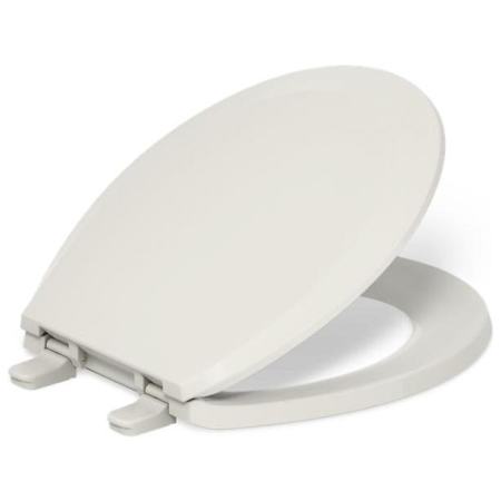 Kohler Lustra Round Closed Toilet Seat with Quick Release Technology Almond