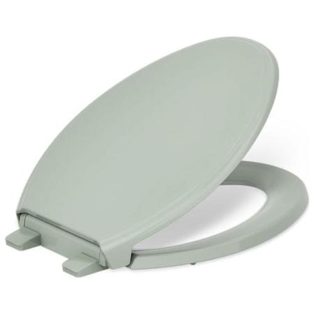 Kohler Glenbury Elongated Closed-Front Toilet Seat with Soft Close and Quick Release Aspen Green