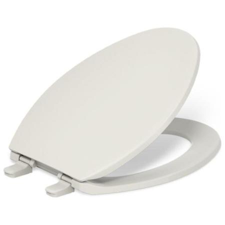 Kohler Brevia Q2 Elongated Closed-Front Toilet Seat with Quick-Release and Quick-Attach Hinges Almond