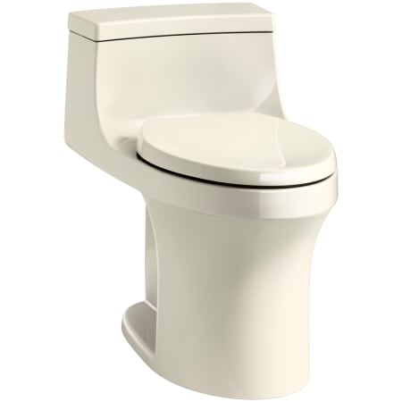 Kohler San Souci 1.28 GPF Elongated One-Piece Comfort Height Toilet with Right Side Trip Lever and AquaPiston Technology - Seat Included Almond