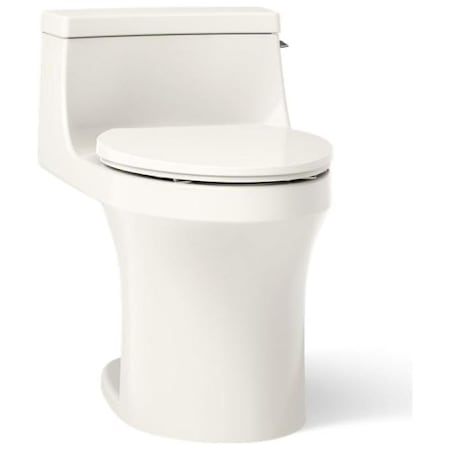 Kohler San Souci 1.28 GPF Elongated One-Piece Comfort Height Toilet with Right Side Trip Lever and AquaPiston Technology - Seat Included Biscuit