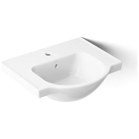 Kohler Veer 21" Pedestal Bathroom Sink with One Hole Drilled and Overflow White