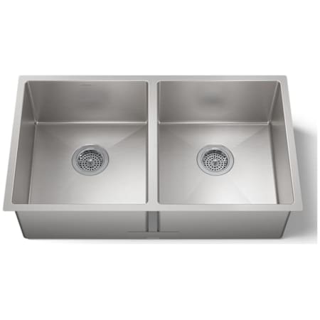 Kohler Strive 32" Double Basin Undermount 16-Gauge Stainless Steel Kitchen Sink with SilentShield Stainless Steel