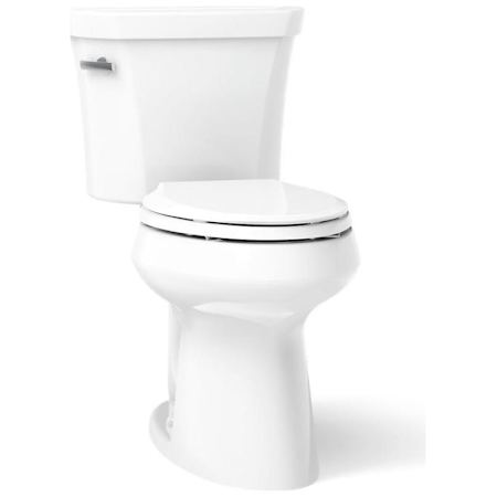 Kohler Highline 1.0 GPF Elongated Two-Piece Comfort Height Toilet with Class Five Flush&reg; Technology - Seat not Included White