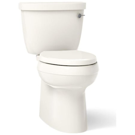 Kohler Cimarron Two-Piece Elongated Toilet with Skirted Trapway, Comfort Height, AquaPiston, and Right Hand Trip Lever Biscuit
