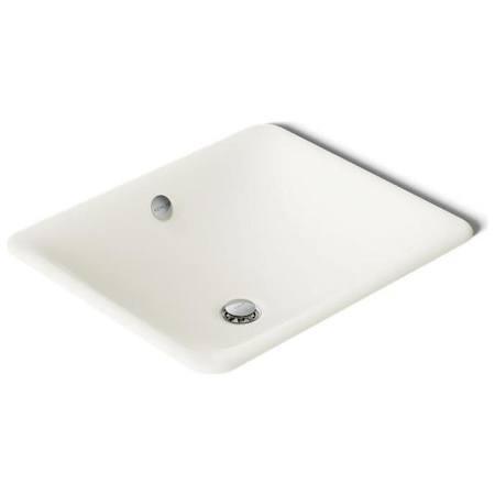 Kohler Iron Plains 18-9/16" Drop In Enameled Cast Iron Bathroom Sink with Overflow Biscuit