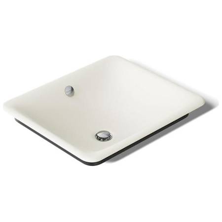 Kohler Iron Plains 19-9/16" Drop In Enameled Cast Iron Bathroom Sink with Overflow Biscuit