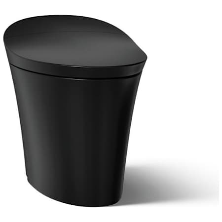 Kohler Veil Dual Flush One Piece Elongated Chair Height Intelligent Toilet - Seat Included with Quiet Close Lid Honed Black