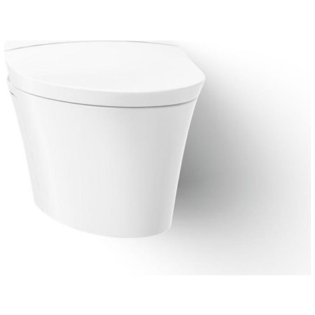 Kohler Veil One-Piece Elongated Dual-Flush Smart Toilet with Stainless Steel Wand that Offers Adjustable Spray Shape, Position, Water Pressure, Temperature, Pulsate, and Oscillate Functions White