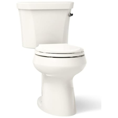 Kohler Highline 1.28 GPF Two Piece Round Chair Height Toilet with Right Hand Lever - Less Seat Biscuit