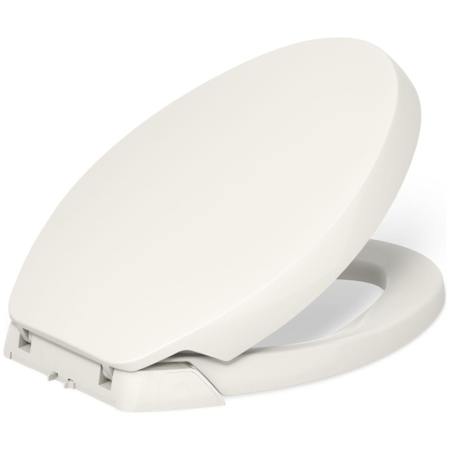 Kohler Purefresh Elongated Closed Front Toilet Seat with Purefresh Air Filtering, Night Light, and Quiet-Close Technology Biscuit