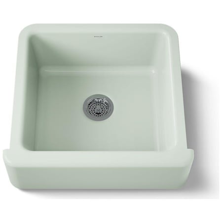 Kohler Whitehaven 23-1/2" Self-Trimming Farmhouse Single Basin Enameled Cast Iron Kitchen Sink Aspen Green