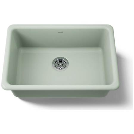 Kohler Iron/Tones 27" Undermount Single Basin Enameled Cast Iron Kitchen Sink Aspen Green