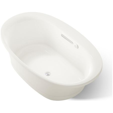 Kohler Underscore Oval 60" Drop In Acrylic Air Tub with Center Drain and Overflow Biscuit