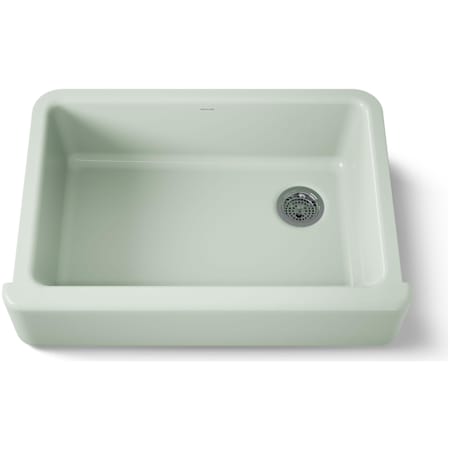 Kohler Whitehaven 32-11/16" Self-Trimming Farmhouse Single Basin Enameled Cast Iron Kitchen Sink Aspen Green