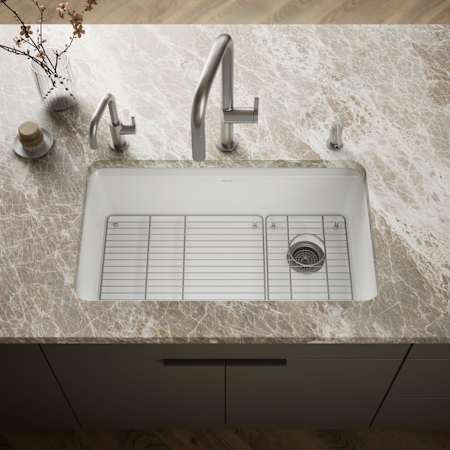 Kohler 33 Inch Riverby Undermount Sink White