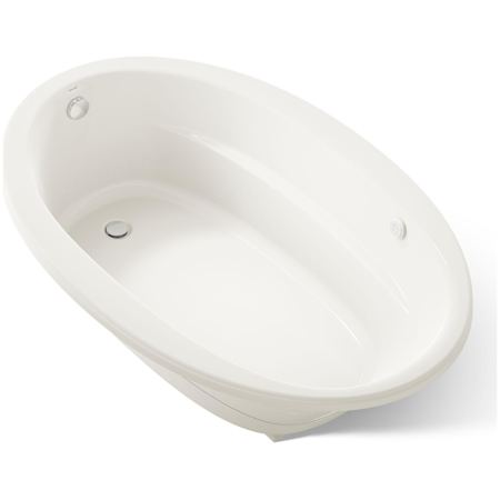 Kohler Sunward 66" Drop In Acrylic Air Tub with Reversible Drain and Overflow Biscuit
