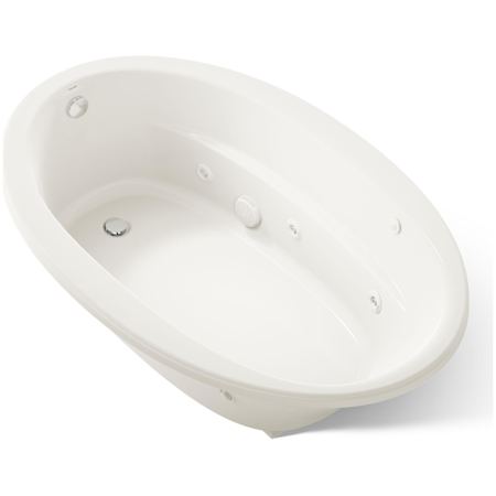 Kohler Sunward 66" Drop In or Undermount Acrylic Whirlpool Tub with Reversible Drain and Overflow Biscuit