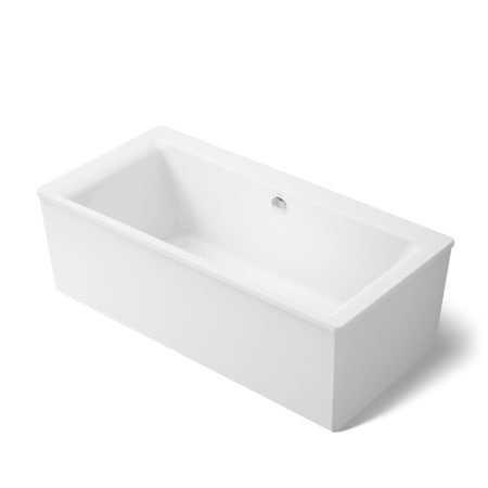 Kohler Stargaze 72" Free Standing Bath Tub with Lumbar Support and Center Drain White